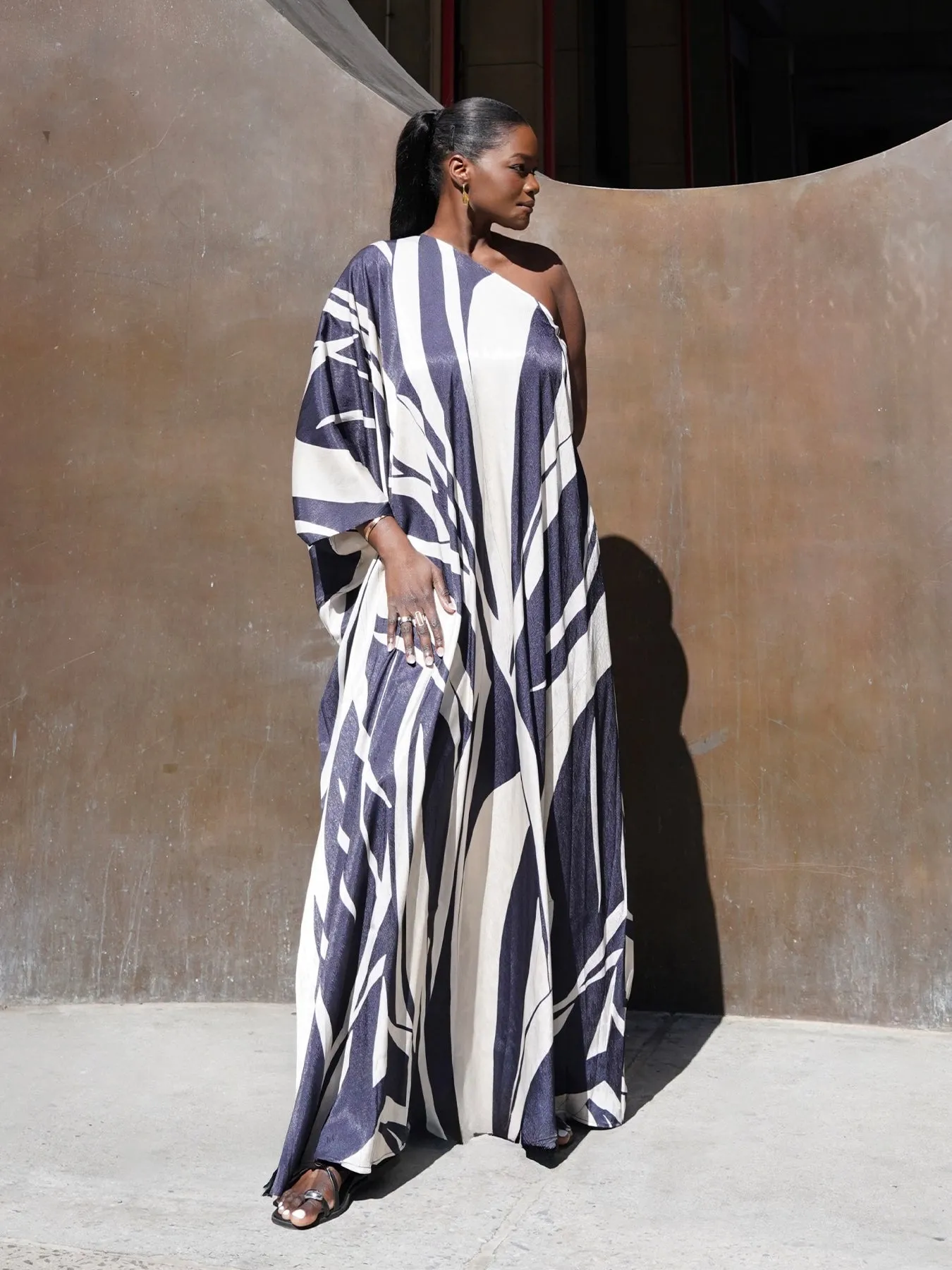 Satu Dress - Petal Noir sold by Diarrablu