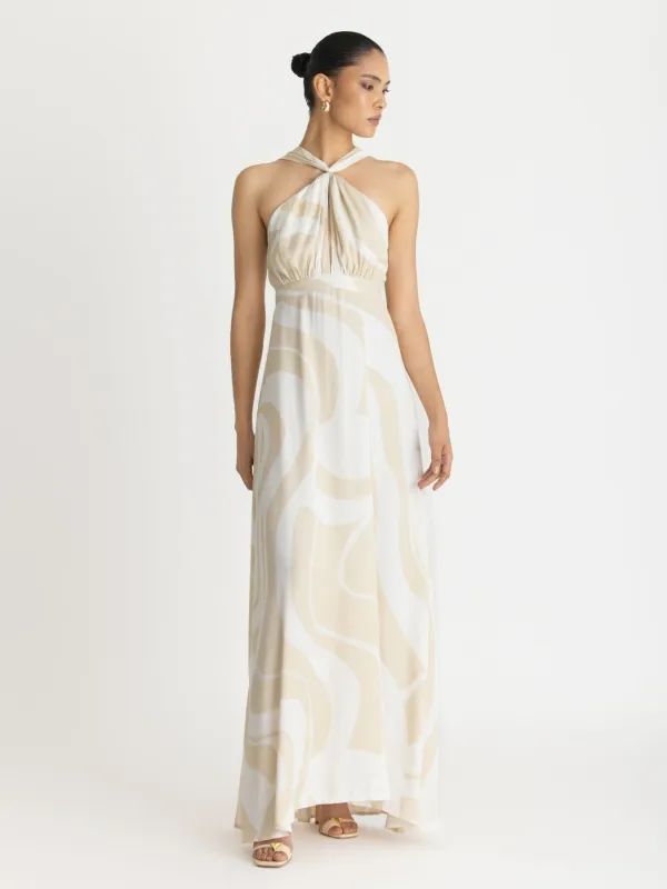 Lyra FSCĀ® Certified Viscose Dress - Luze Ivory sold by Diarrablu