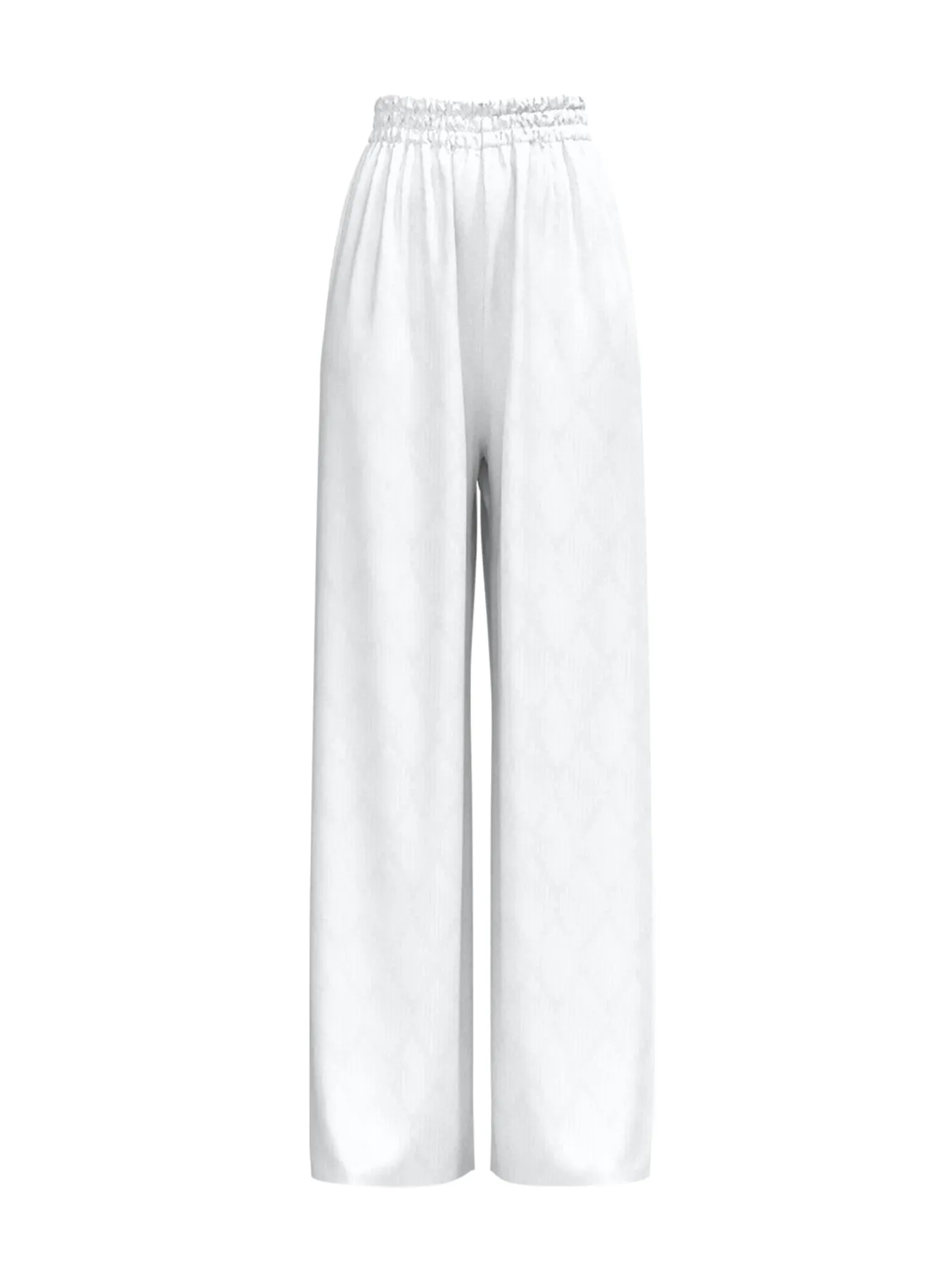 Leer Cotton Pants - Ondas Blanc sold by Diarrablu product image thumbnail 2