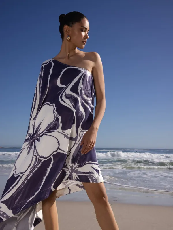 Mini Satu FSC® Certified Viscose Dress - Sora Navy sold by Diarrablu