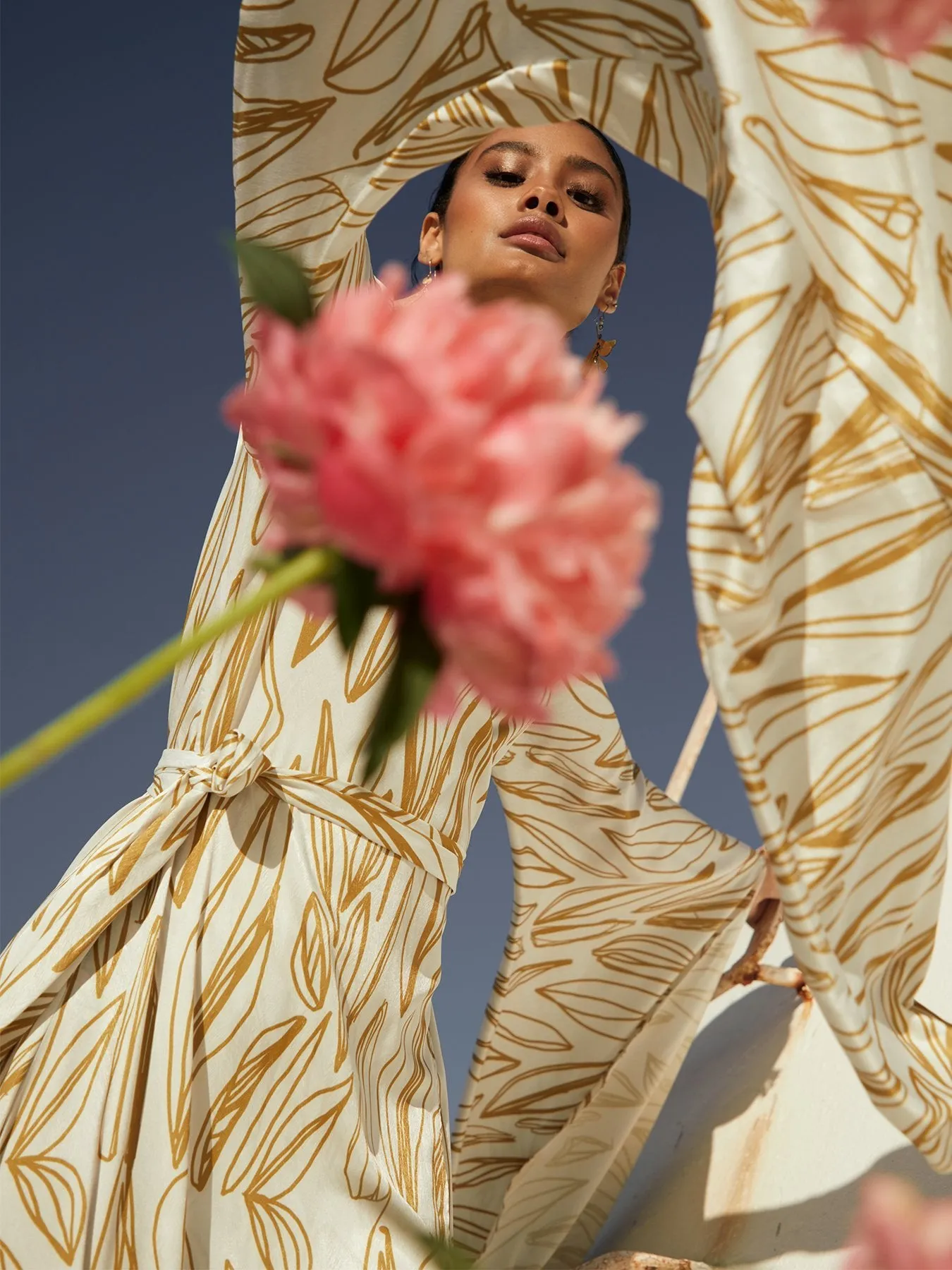 Maya Dress - Fiore Gold sold by Diarrablu product image thumbnail 3