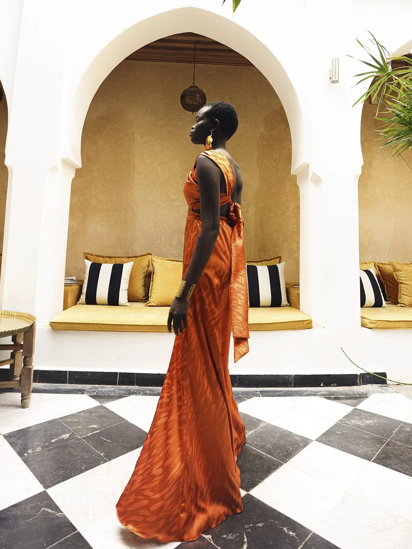 Dalia Dress - Bala Orange sold by Diarrablu product image thumbnail 4