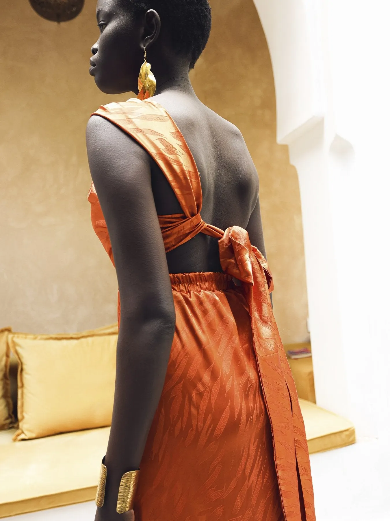 Dalia Dress - Bala Orange sold by Diarrablu product image thumbnail 3