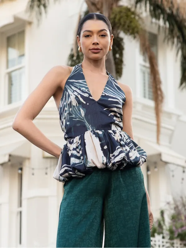 Eka Top - Toya Teal sold by Diarrablu