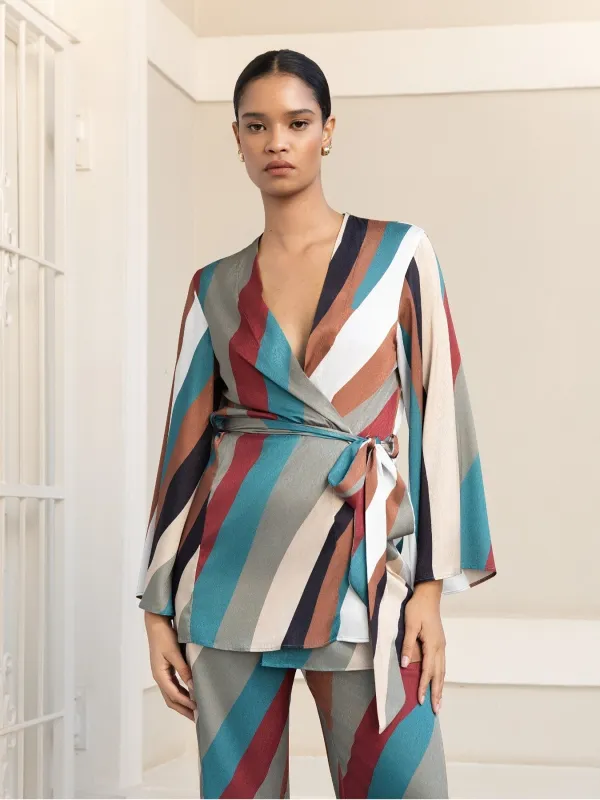 Mini Kimono - Zeph Teal sold by Diarrablu