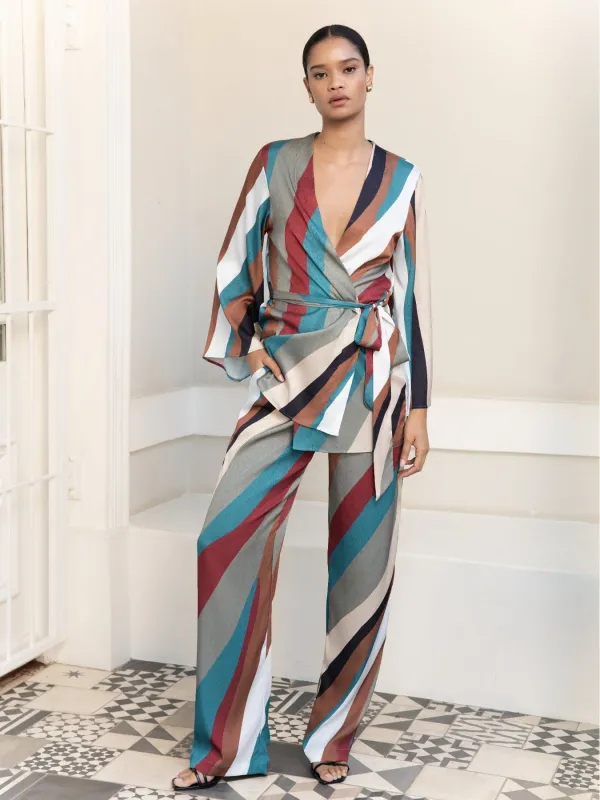 Leer Pants - Zeph Teal sold by Diarrablu