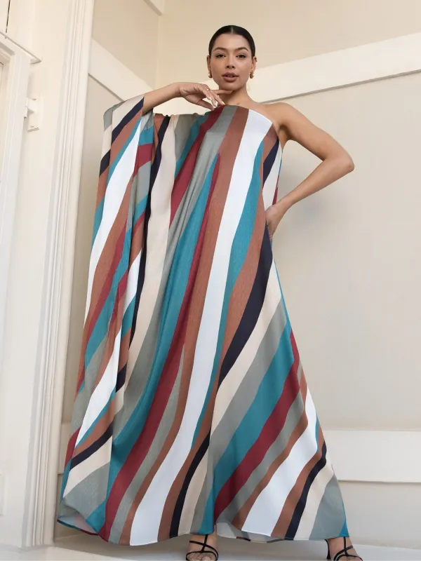 Satu Dress - Zeph Teal sold by Diarrablu