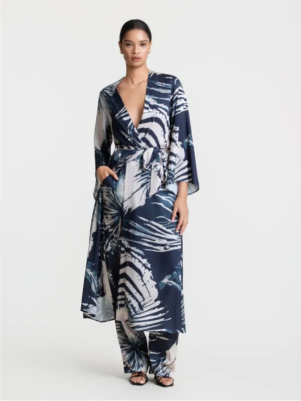 Awa Kimono - Toya Teal made by Diarrablu