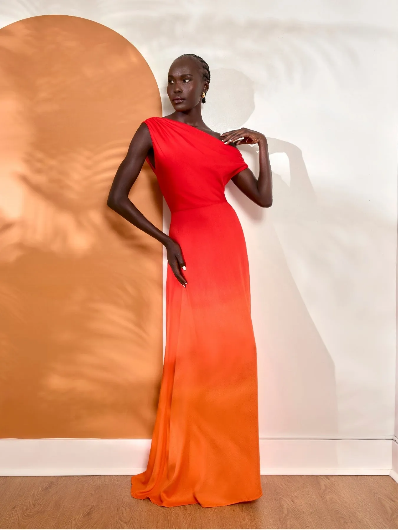 Alba FSC® Certified Viscose Dress - Ombra Sherbet sold by Diarrablu