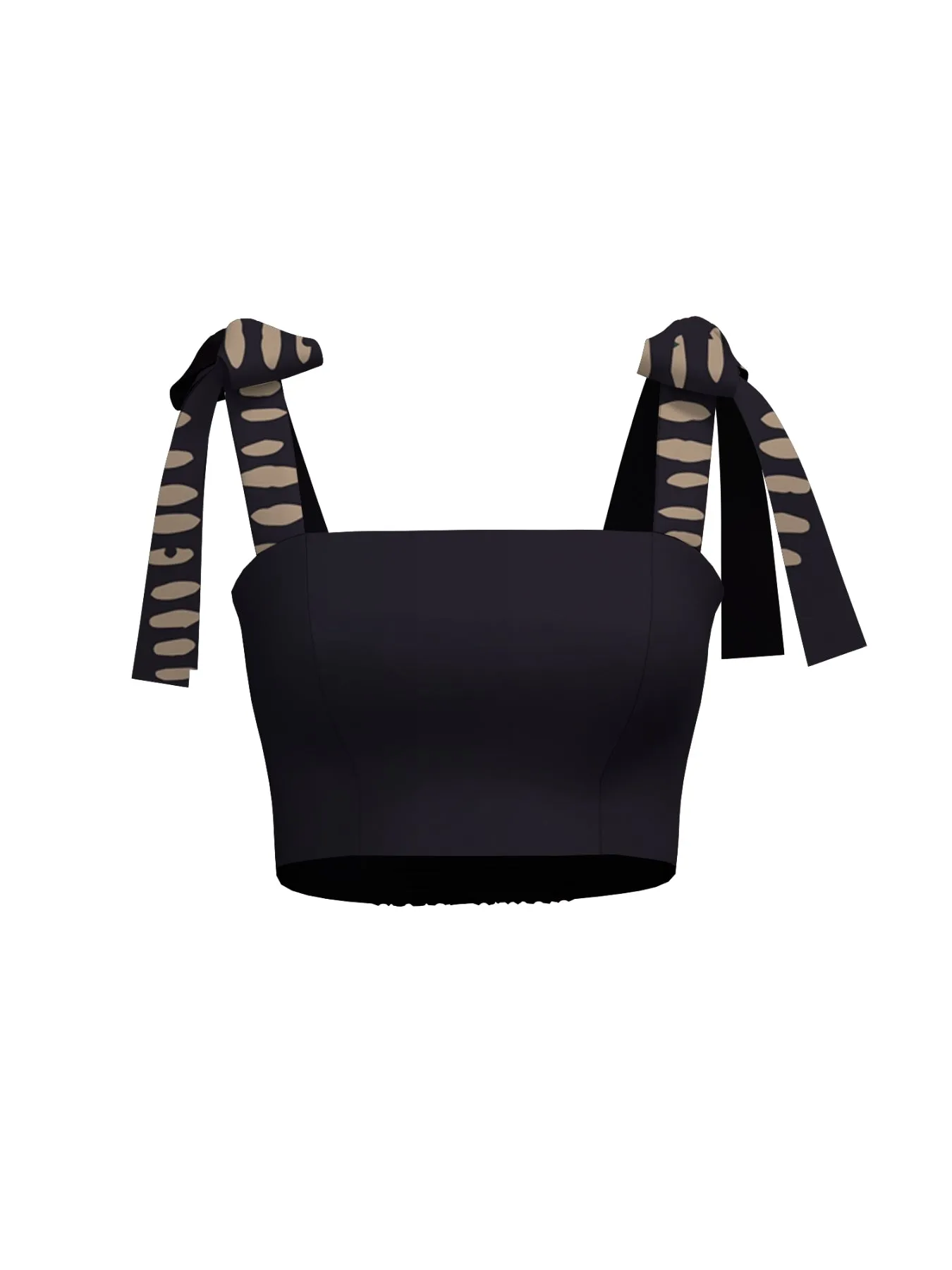 Printed Cotton Poplin Uly Top - Razu Navy sold by Diarrablu product image thumbnail 2