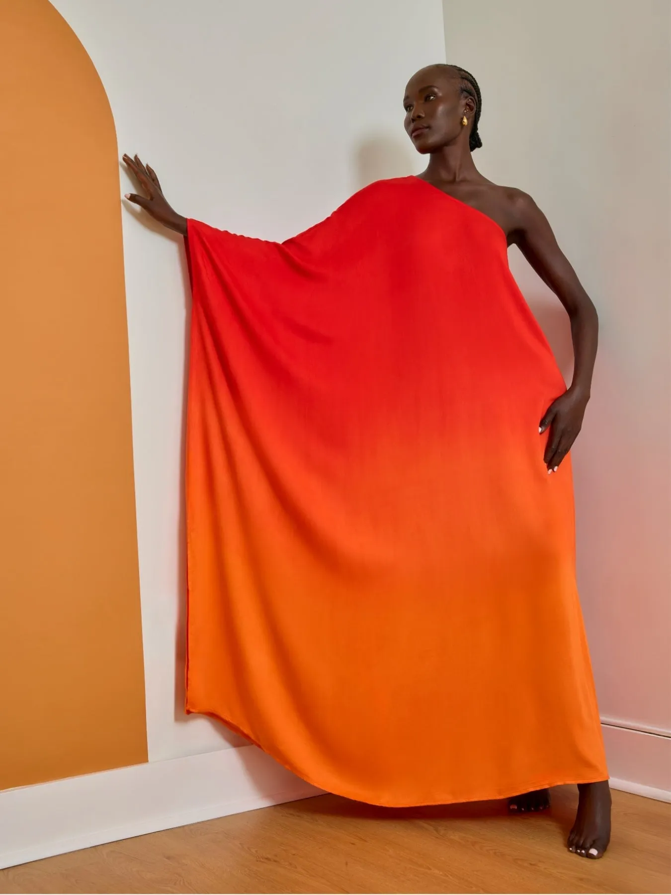 Satu FSC® Certified Viscose Dress - Ombra Sherbet sold by Diarrablu