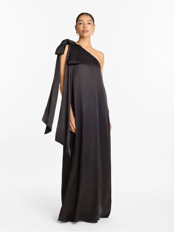 Raya FSC® Certified Viscose Dress - Nala Noir sold by Diarrablu