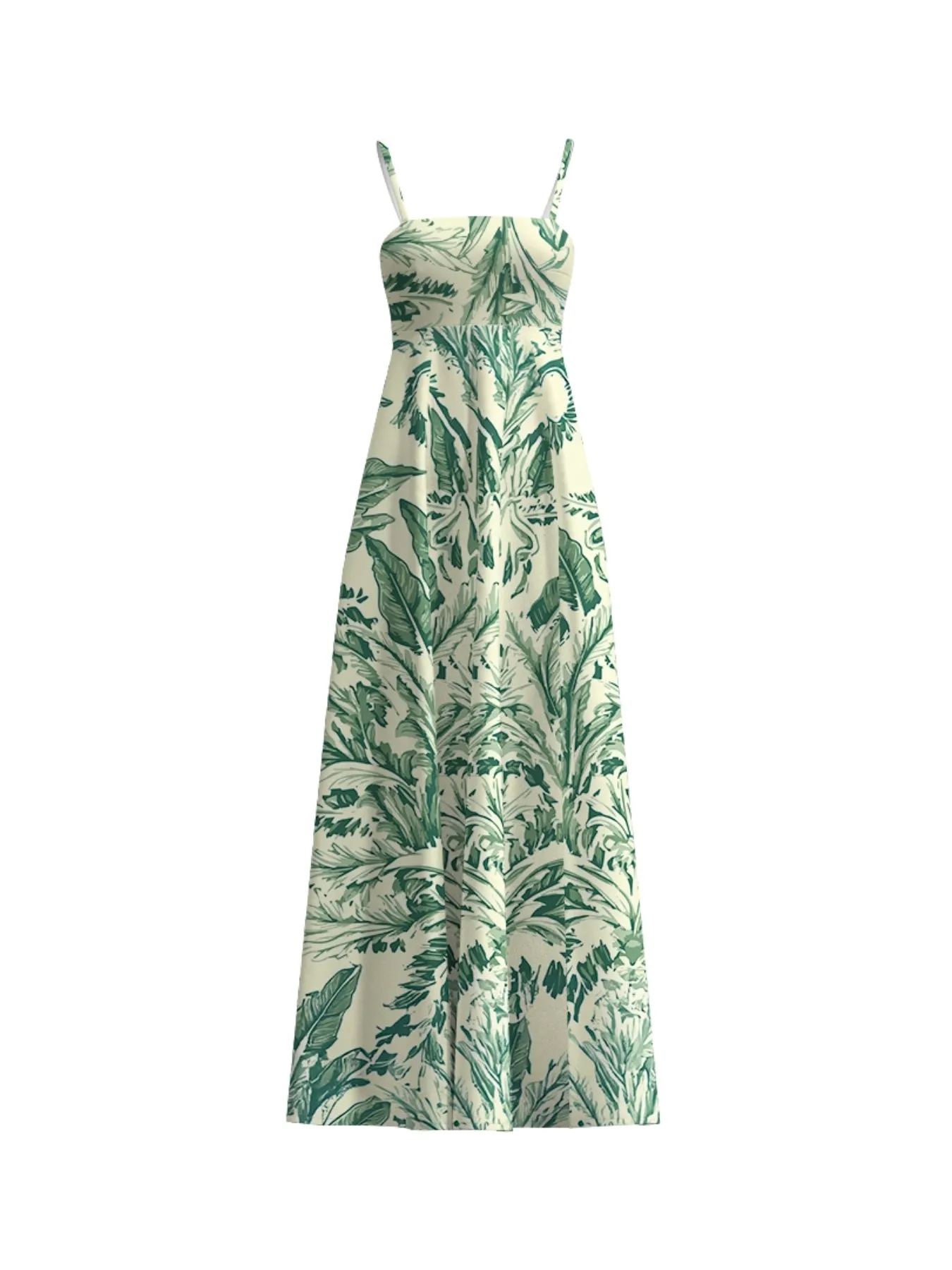 Printed Cotton Poplin Oria Dress - Toile Olive sold by Diarrablu product image thumbnail 2