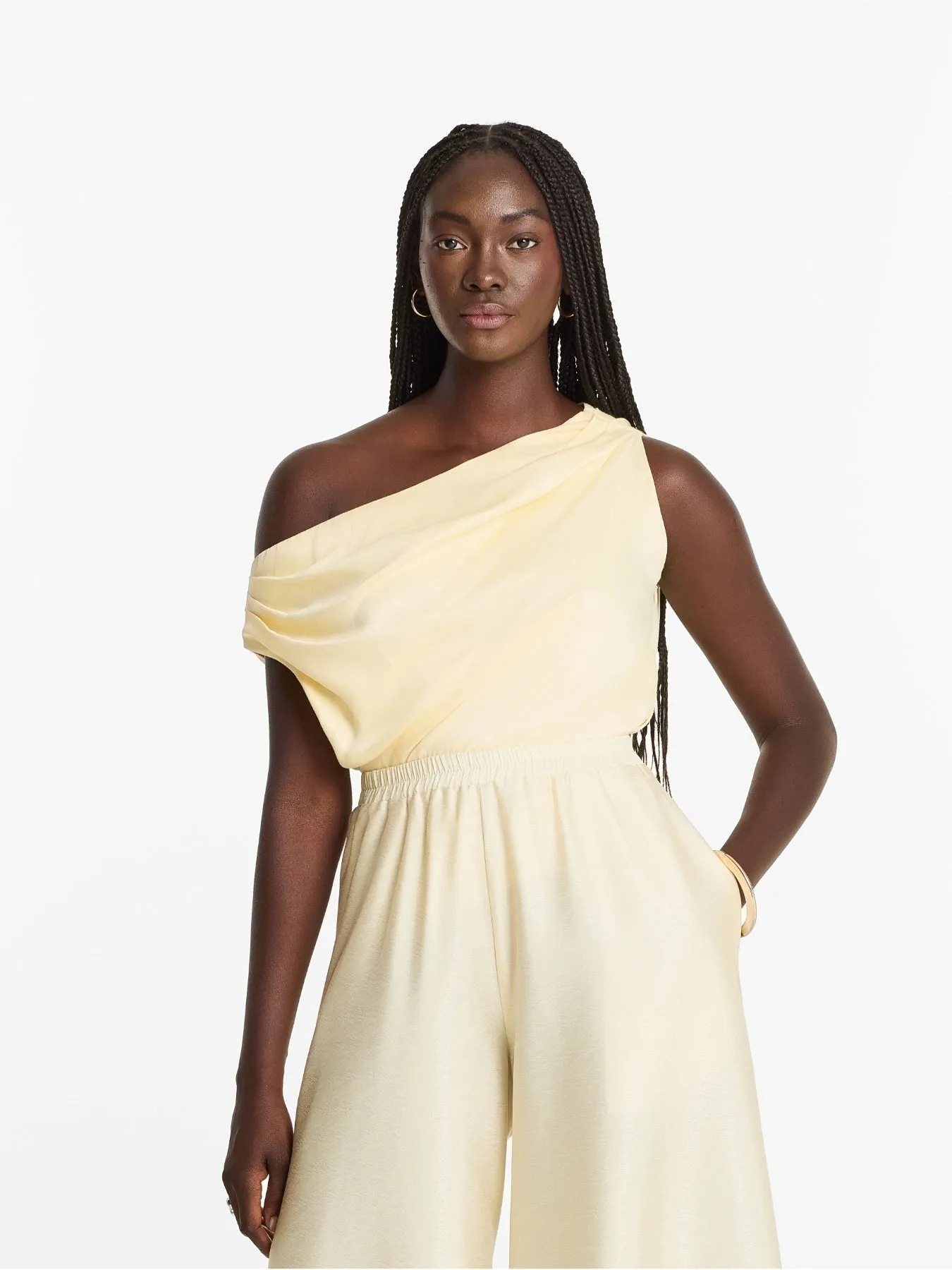 Alba FSC® Certified Viscose Top - Winter White sold by Diarrablu