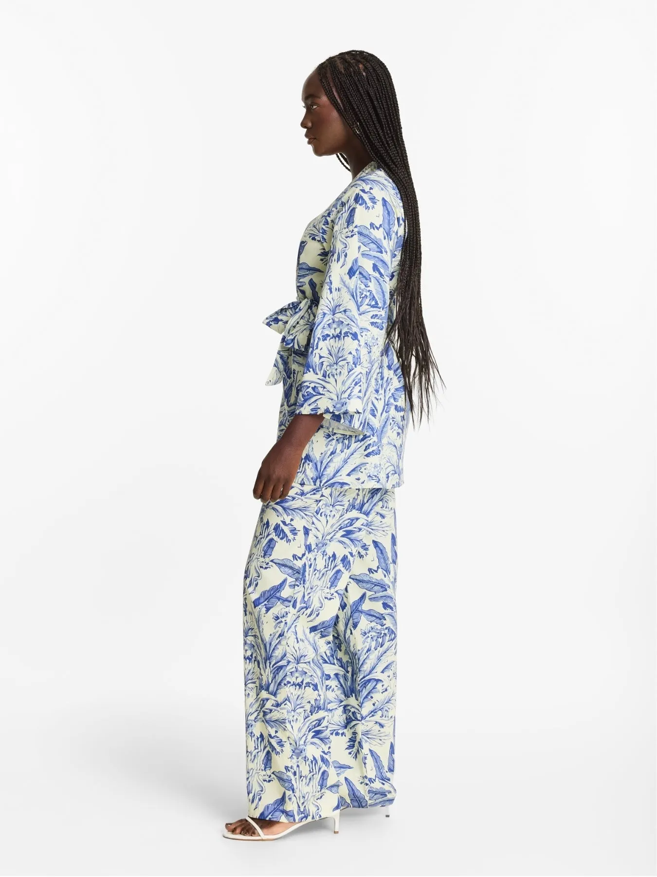 Printed Cotton Poplin Leer Pants - Toile Blu sold by Diarrablu product image thumbnail 4