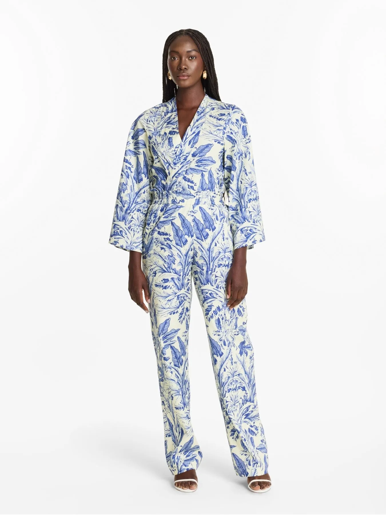 Printed Cotton Poplin Leer Pants - Toile Blu sold by Diarrablu product image thumbnail 3