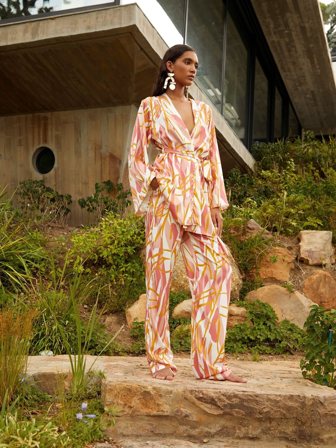 Leer Pants - Blossom Rose sold by Diarrablu