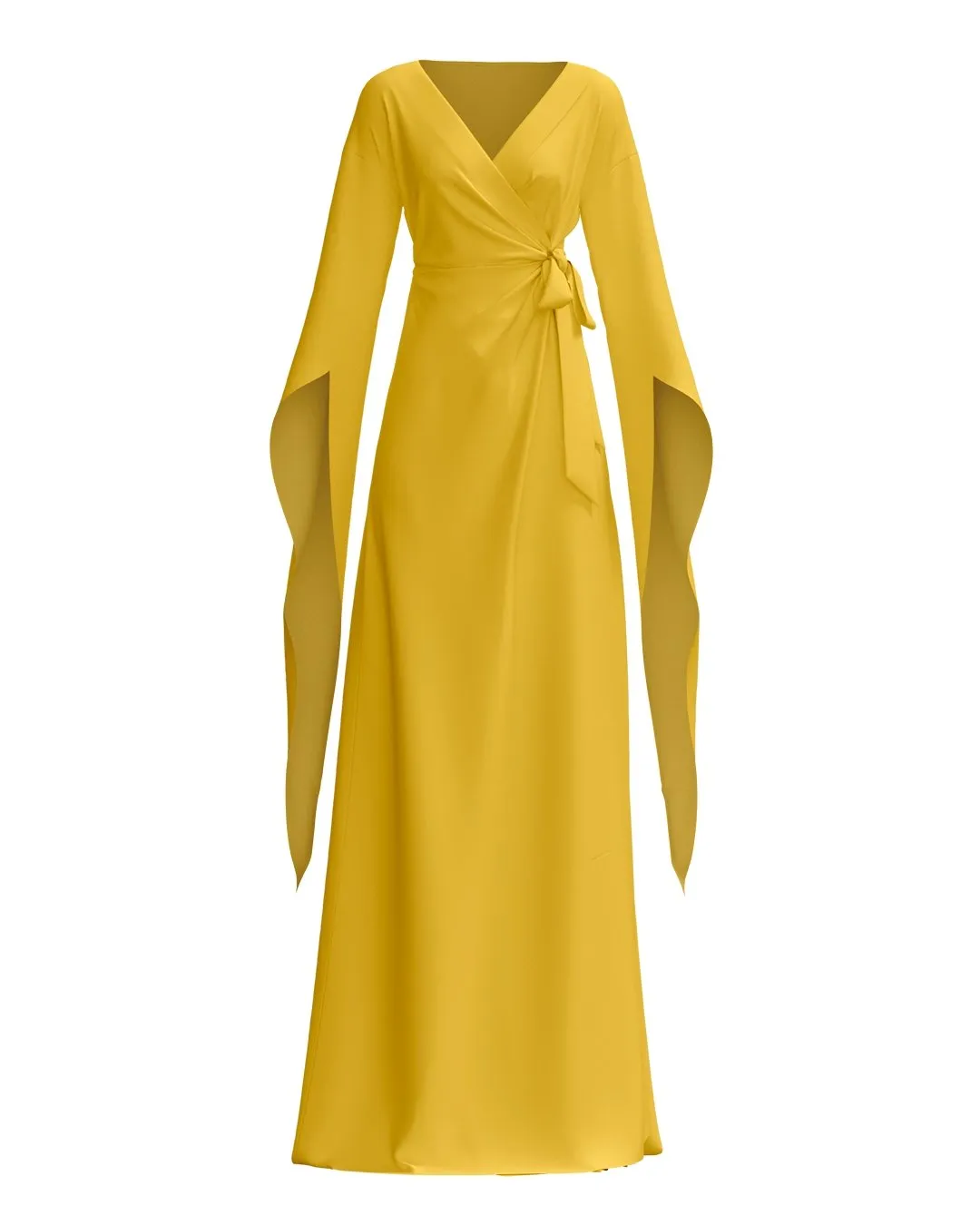 Sustainable Maya Dress - Solid Mustard sold by Diarrablu product image thumbnail 2