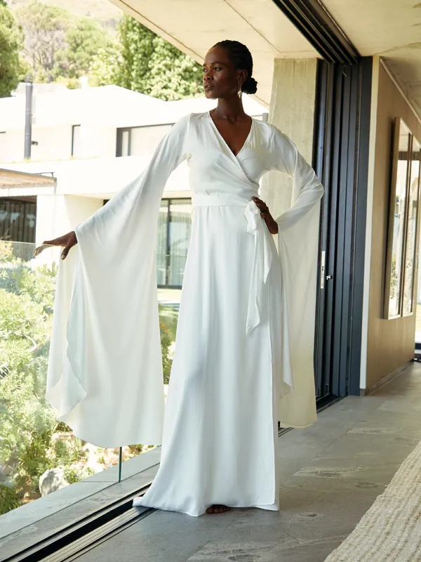 Sustainable Maya Dress - Solid Blanc sold by Diarrablu