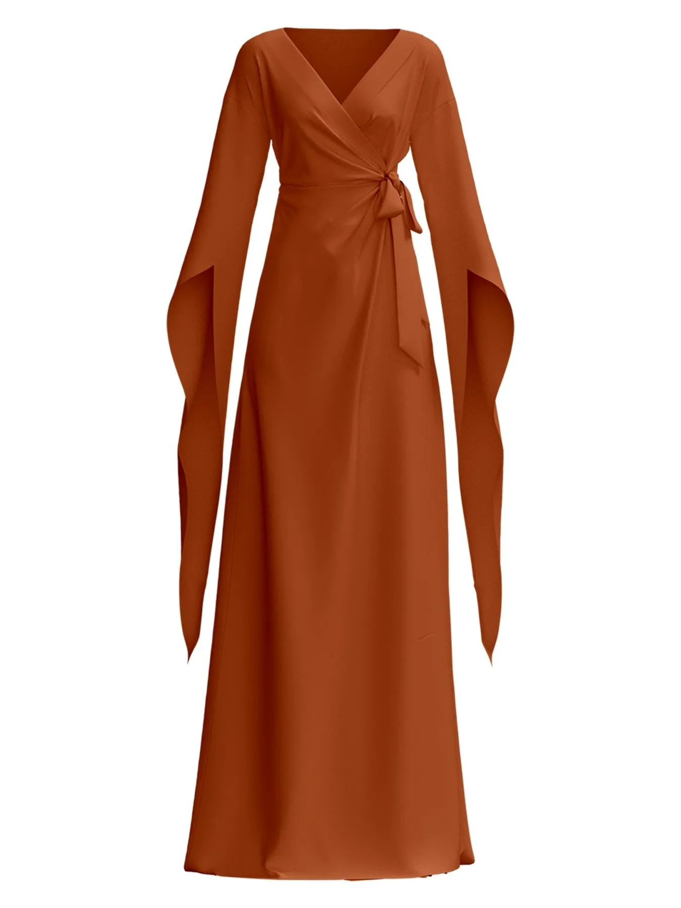 Sustainable Maya Dress - Solid Rust sold by Diarrablu product image thumbnail 2
