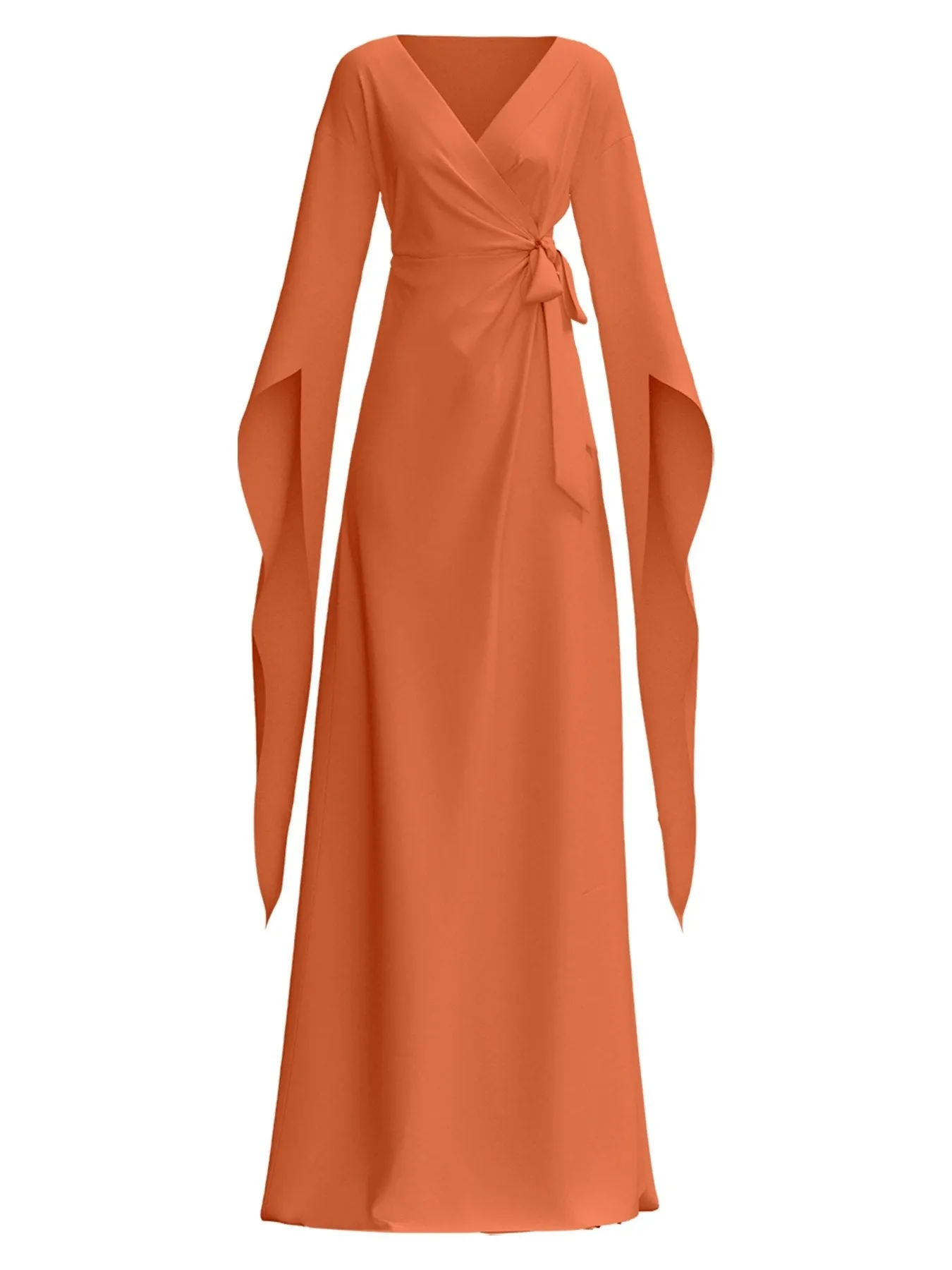 Sustainable Maya Dress - Solid Coral sold by Diarrablu product image thumbnail 2