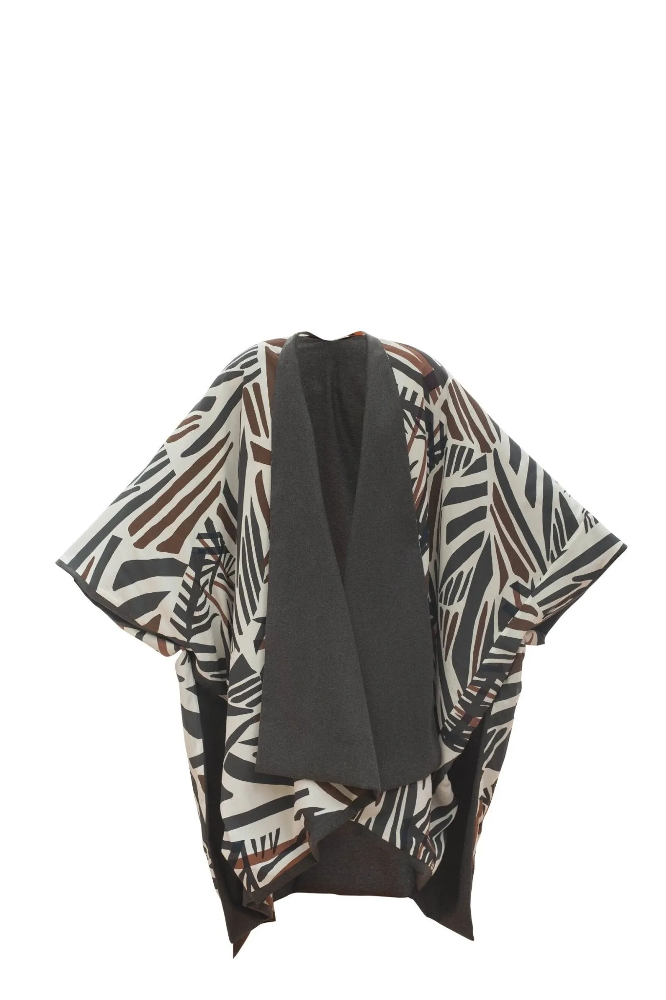 Reversible Amy Ben Poncho - Zena White sold by Diarrablu product image thumbnail 2