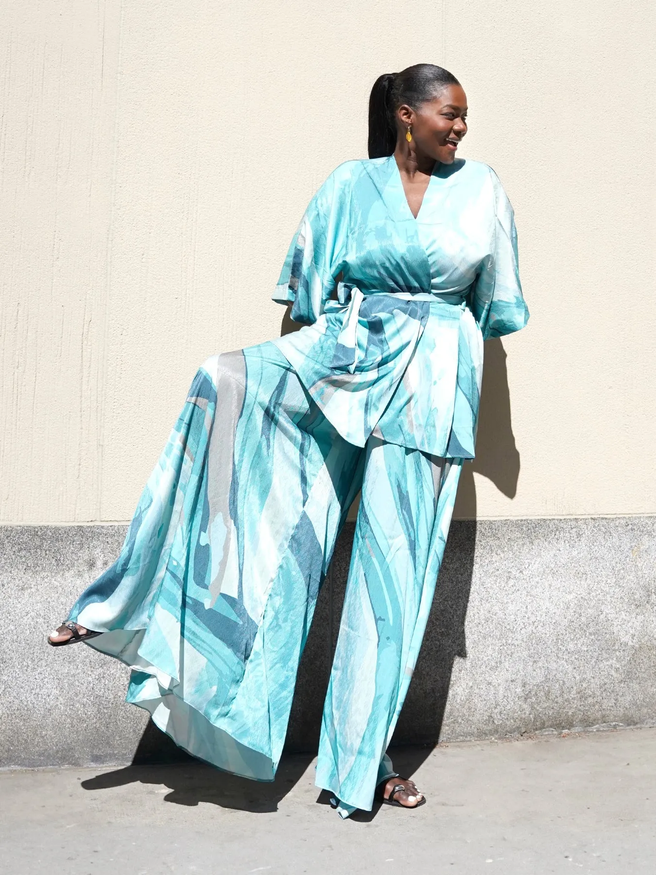 Mini Kimono - Aura Blu sold by Diarrablu