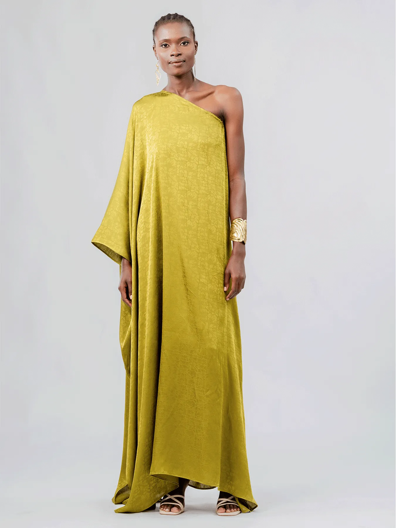 Satu Dress - Ayel Olive sold by Diarrablu product image thumbnail 3