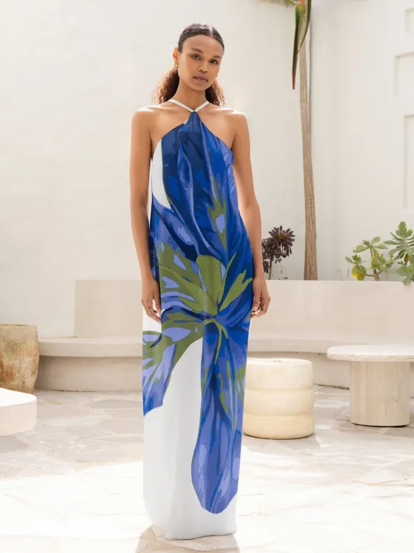 Aria FSC® Certified Viscose Dress - Sira Blu sold by Diarrablu