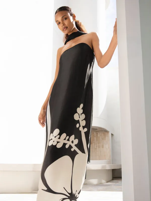 Tubi TWA FSC® Certified Viscose Dress - Ula Noir made by Diarrablu