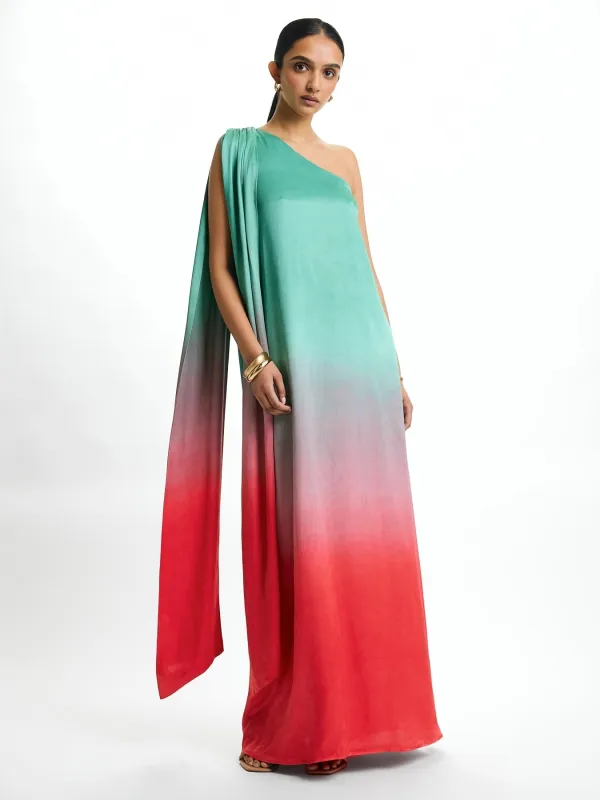 Raya FSC® Certified Viscose Dress - Ombra Popsicle sold by Diarrablu