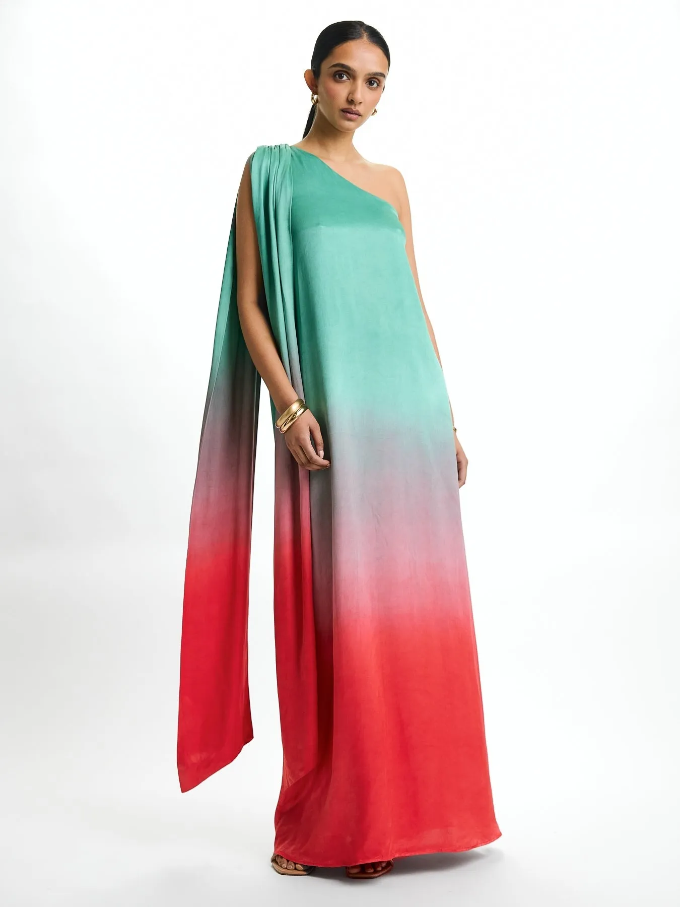 Raya FSC® Certified Viscose Dress - Ombra Popsicle sold by Diarrablu