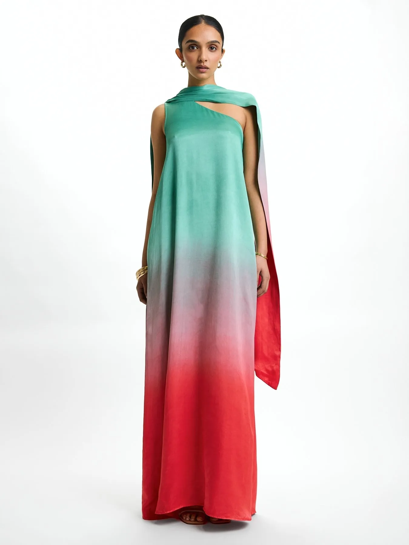Raya FSC® Certified Viscose Dress - Ombra Popsicle sold by Diarrablu product image thumbnail 5