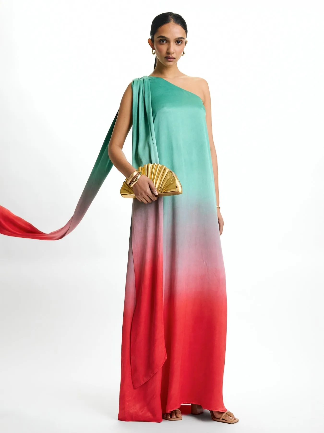 Raya FSC® Certified Viscose Dress - Ombra Popsicle sold by Diarrablu product image thumbnail 3