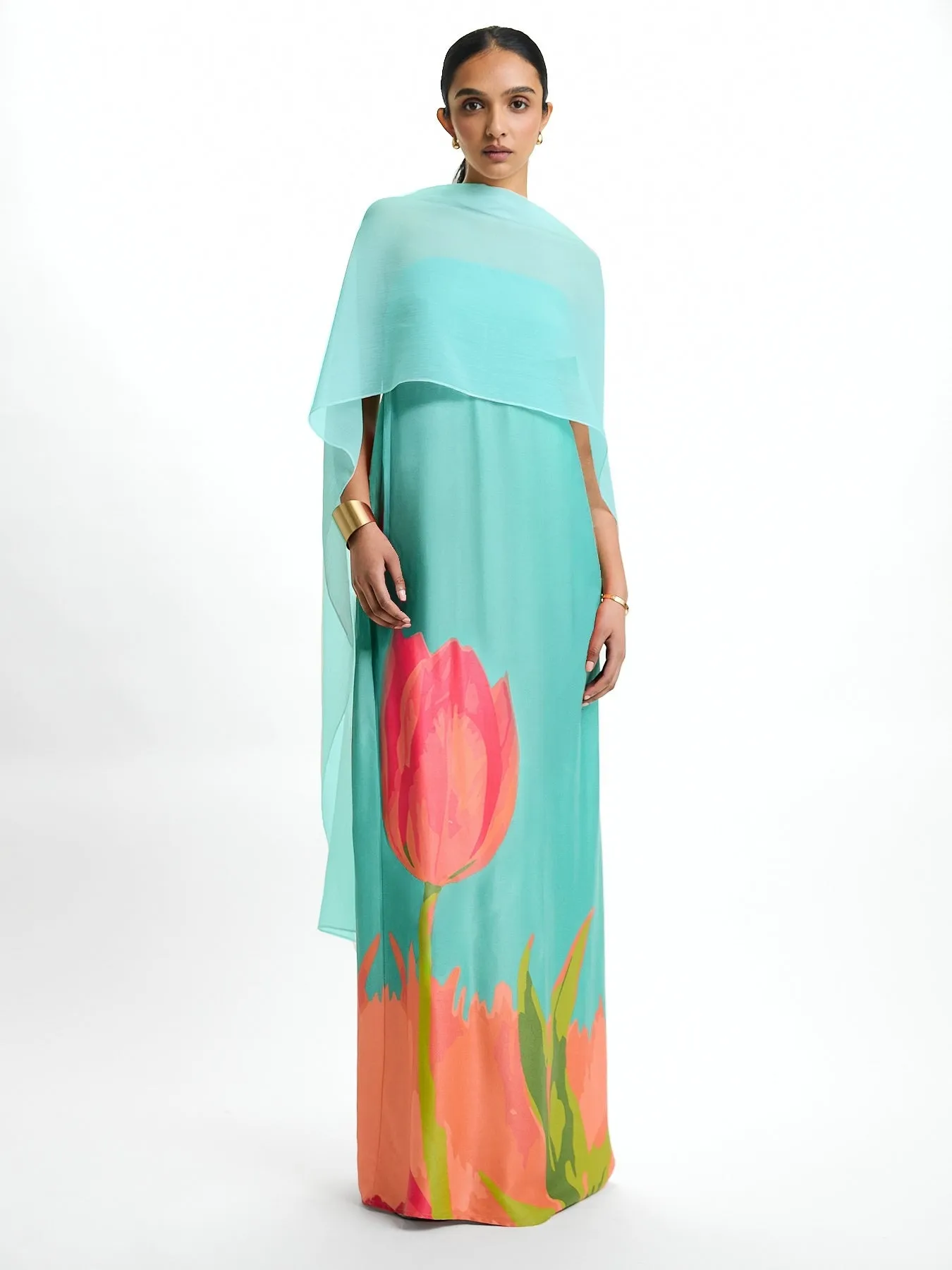 Tubi TWA FSC® Certified Viscose Dress - Tulip Mint sold by Diarrablu product image thumbnail 3
