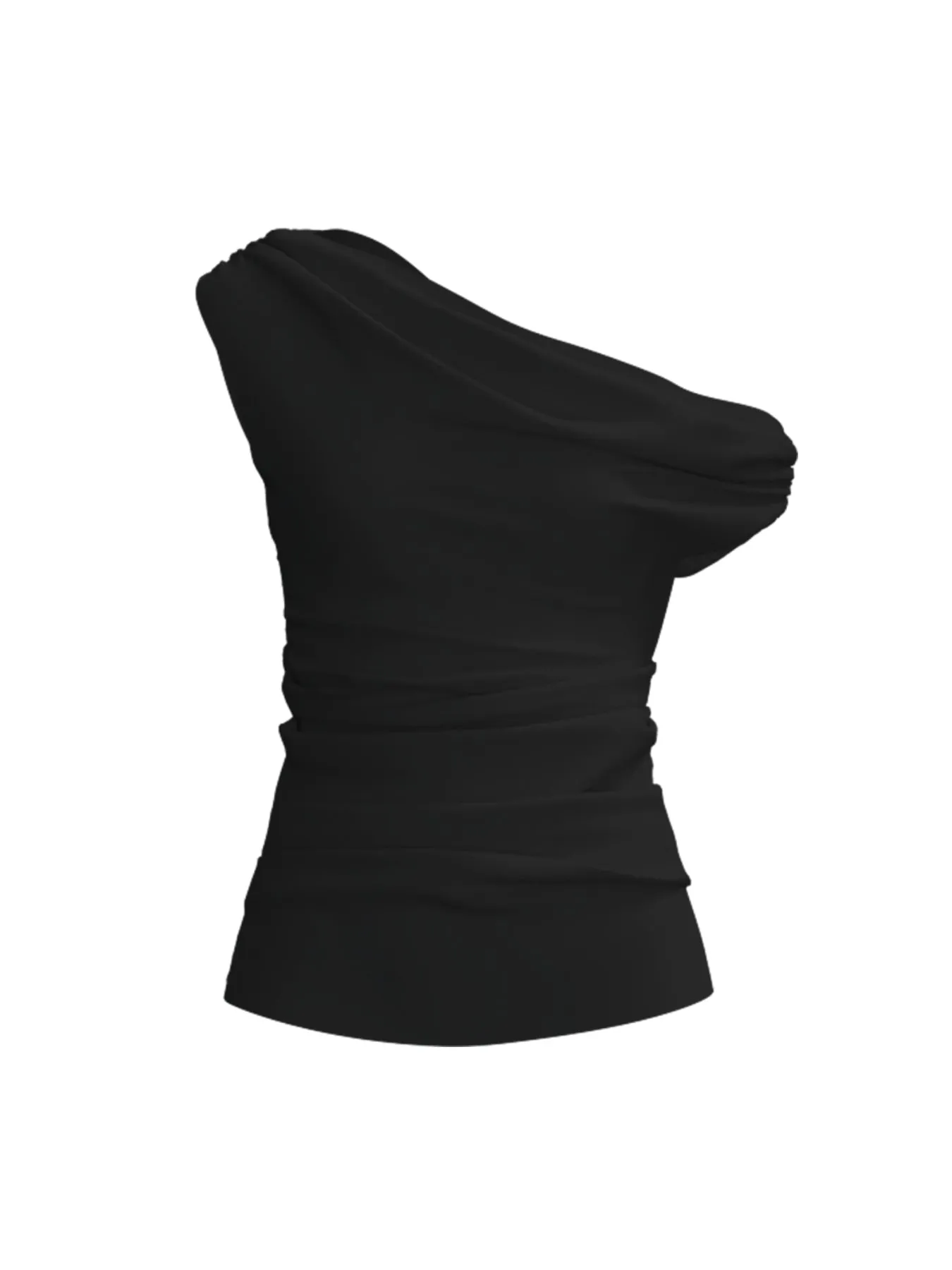 Alba FSC® Certified Viscose Top - Solid Noir sold by Diarrablu product image thumbnail 2