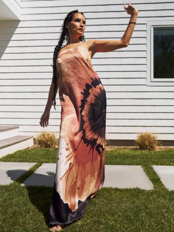 Handbeaded Tubi Dress - Amor Rose made by Diarrablu