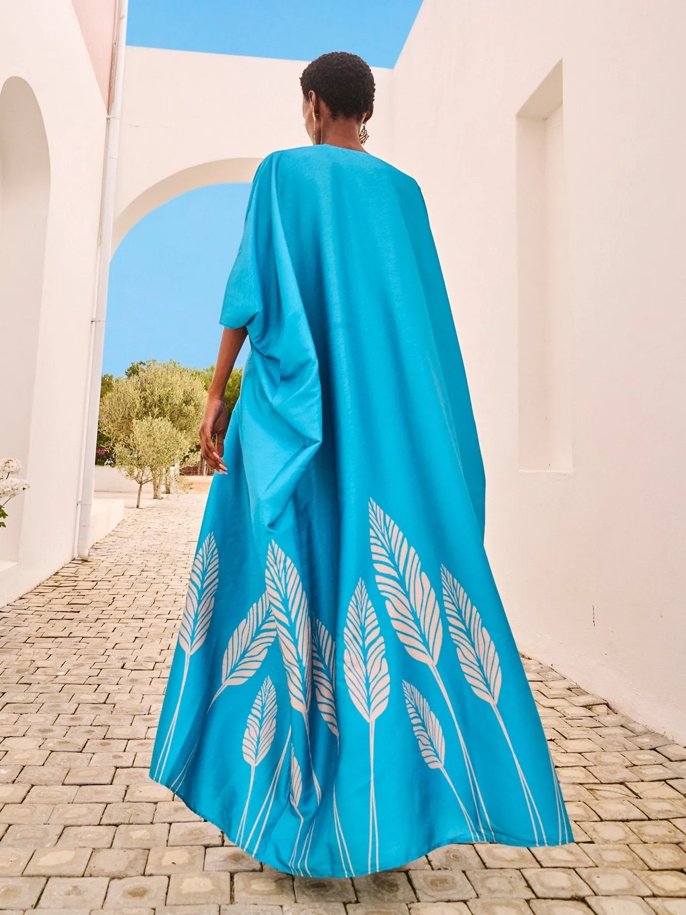 Naim Dress - Palms Blu sold by Diarrablu product image thumbnail 4