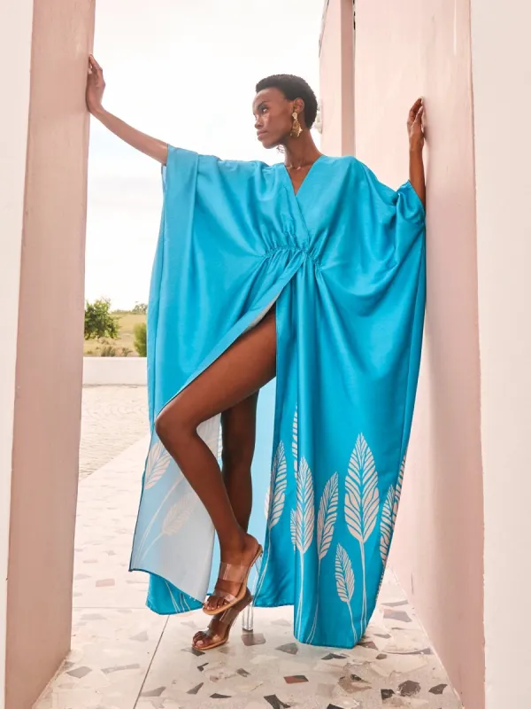 Naim Dress - Palms Blu sold by Diarrablu