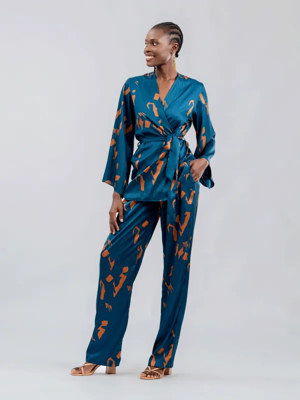 Leer Pants - Yraf Blue sold by Diarrablu