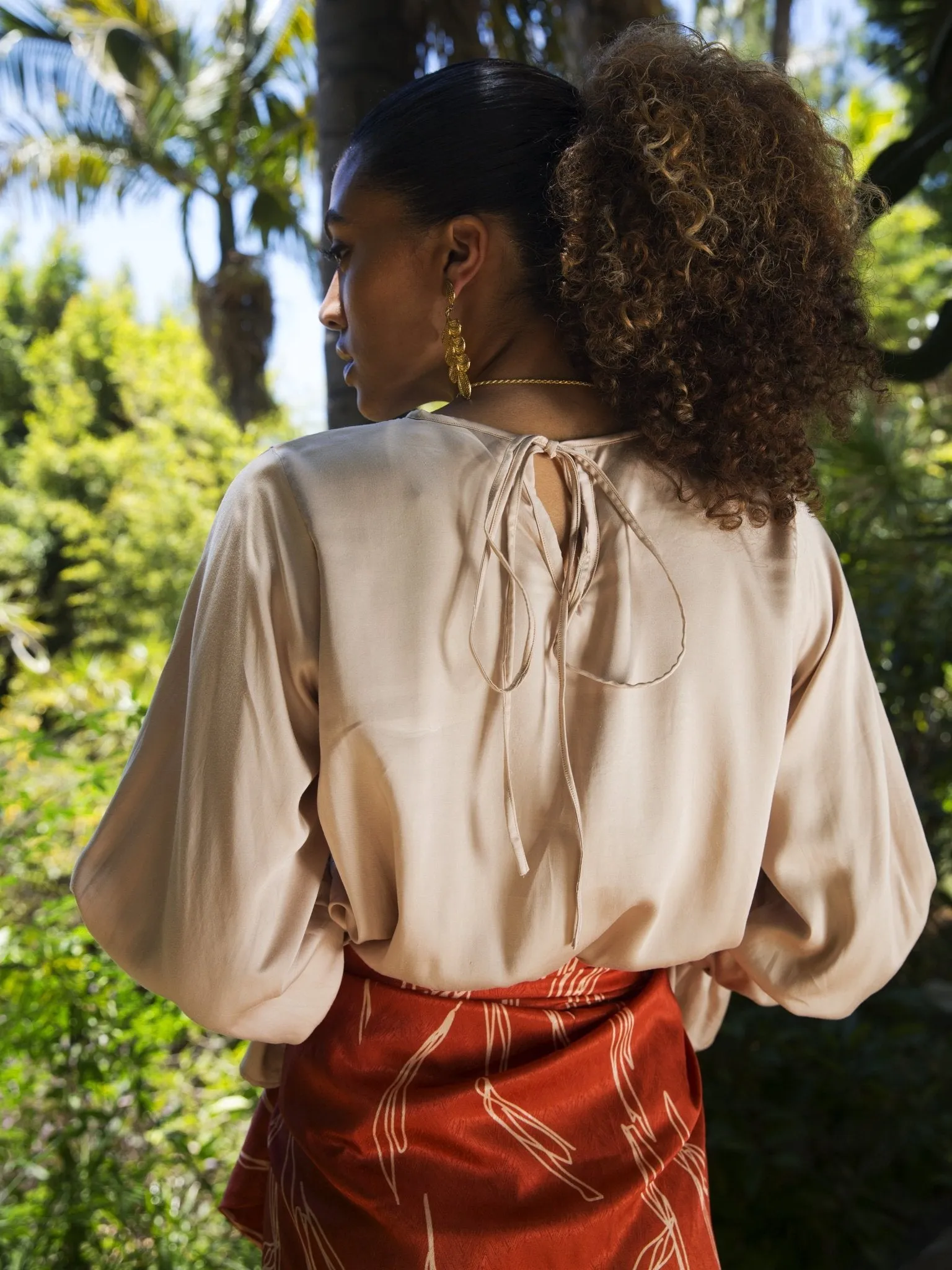 Sustainable Lena Top - Solid Cream sold by Diarrablu product image thumbnail 4