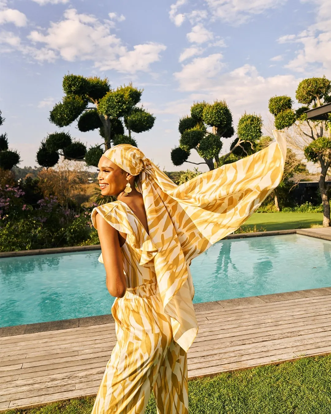 Leer Pants - Jardin Mustard sold by Diarrablu product image thumbnail 4