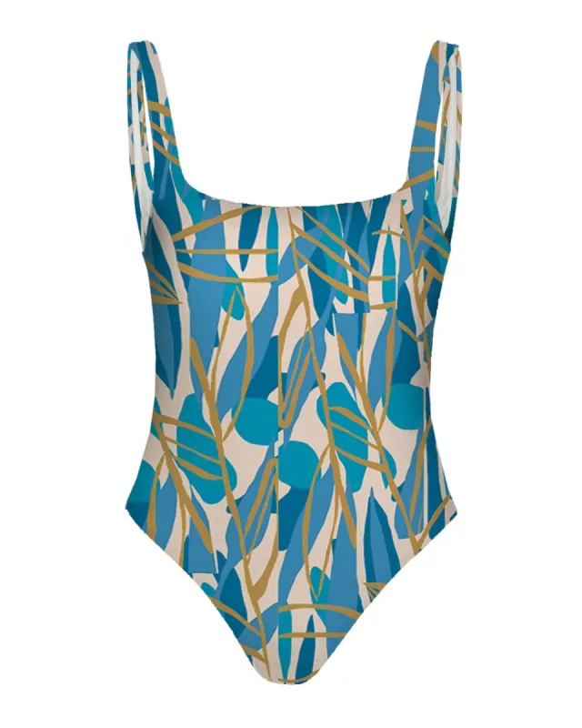 Leila Swimsuit - Blossom Teal sold by Diarrablu