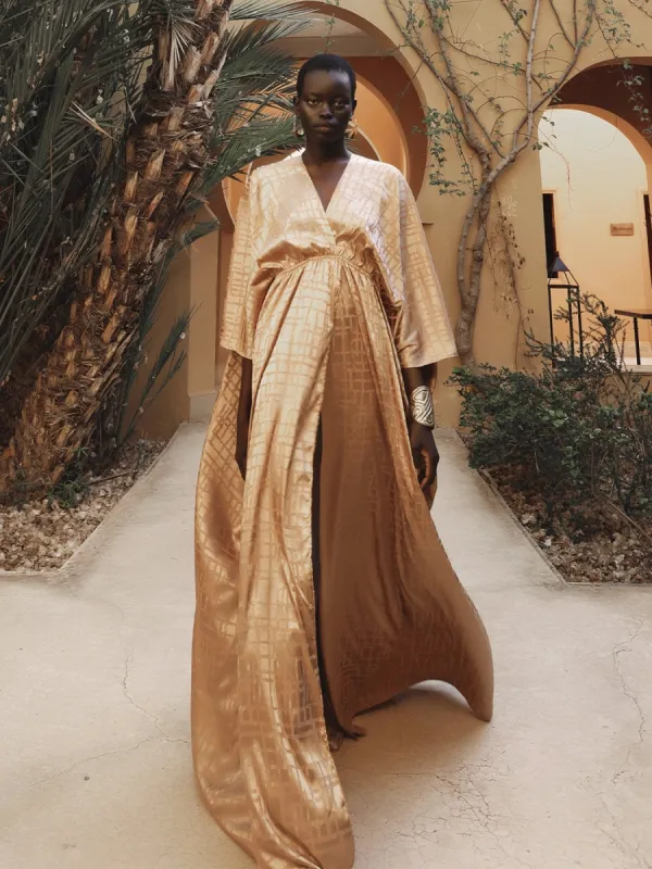 Naim Dress - Dhaw Gold sold by Diarrablu