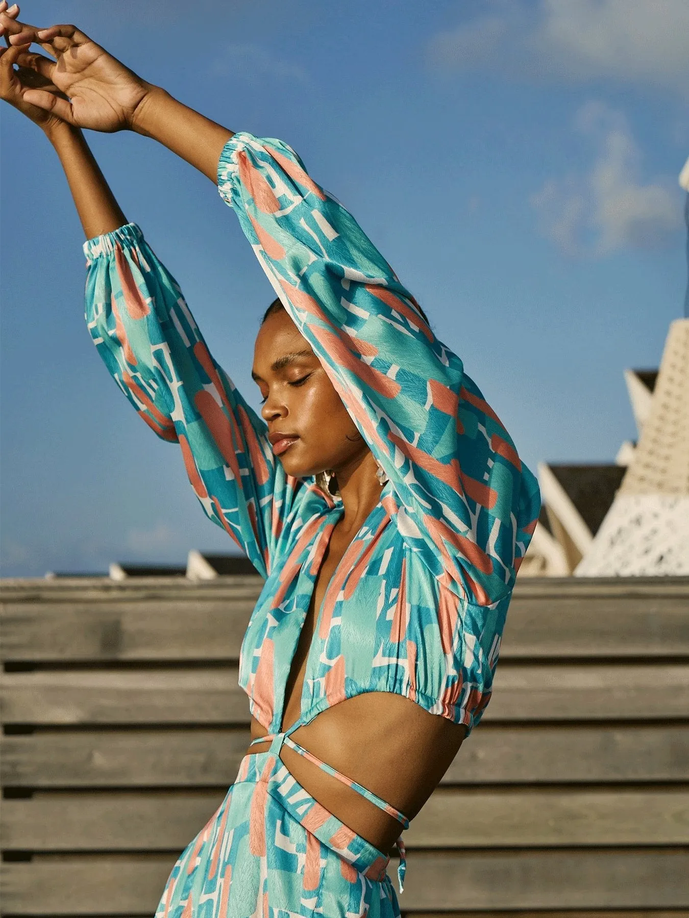 Amal Dress - Atoll Blu sold by Diarrablu product image thumbnail 4