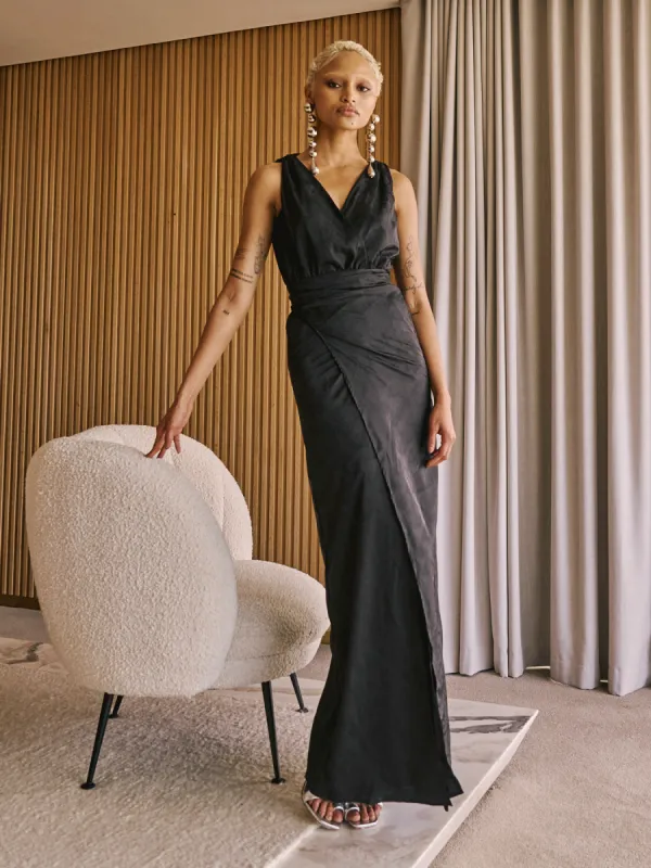 Lyla Dress - Zeen Noir sold by Diarrablu