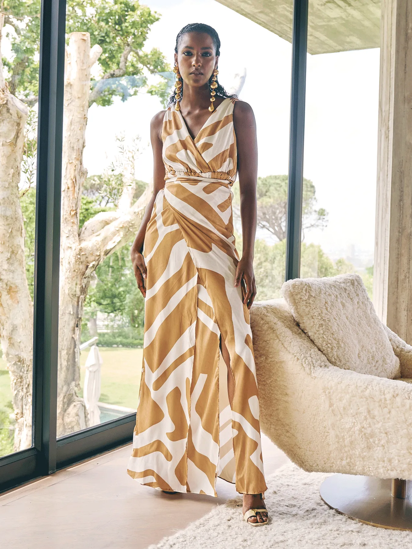 Lyla Dress - Lava Cream sold by Diarrablu product image thumbnail 4