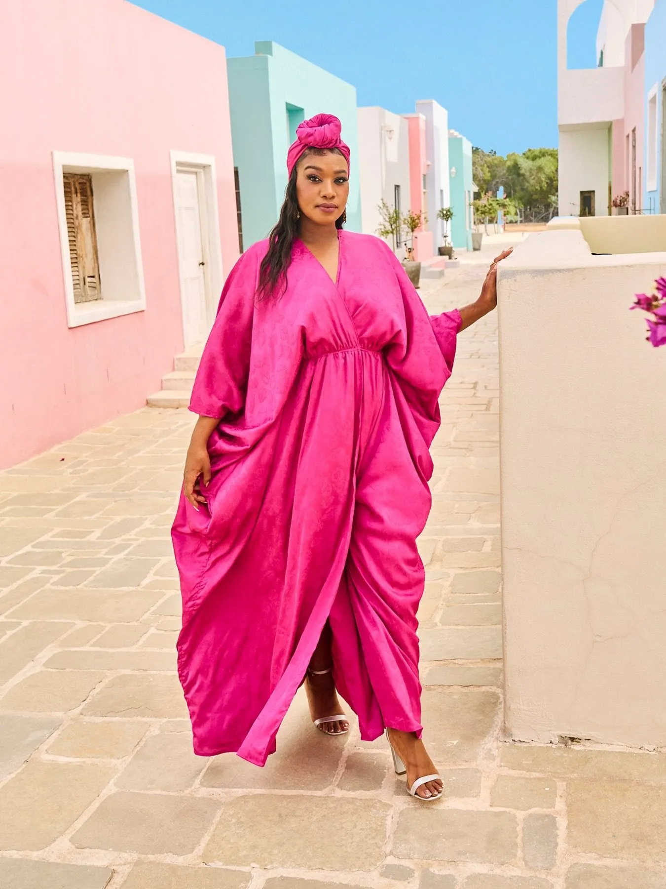 Moussor Headwrap - Zeen Fuchsia sold by Diarrablu product image thumbnail 3