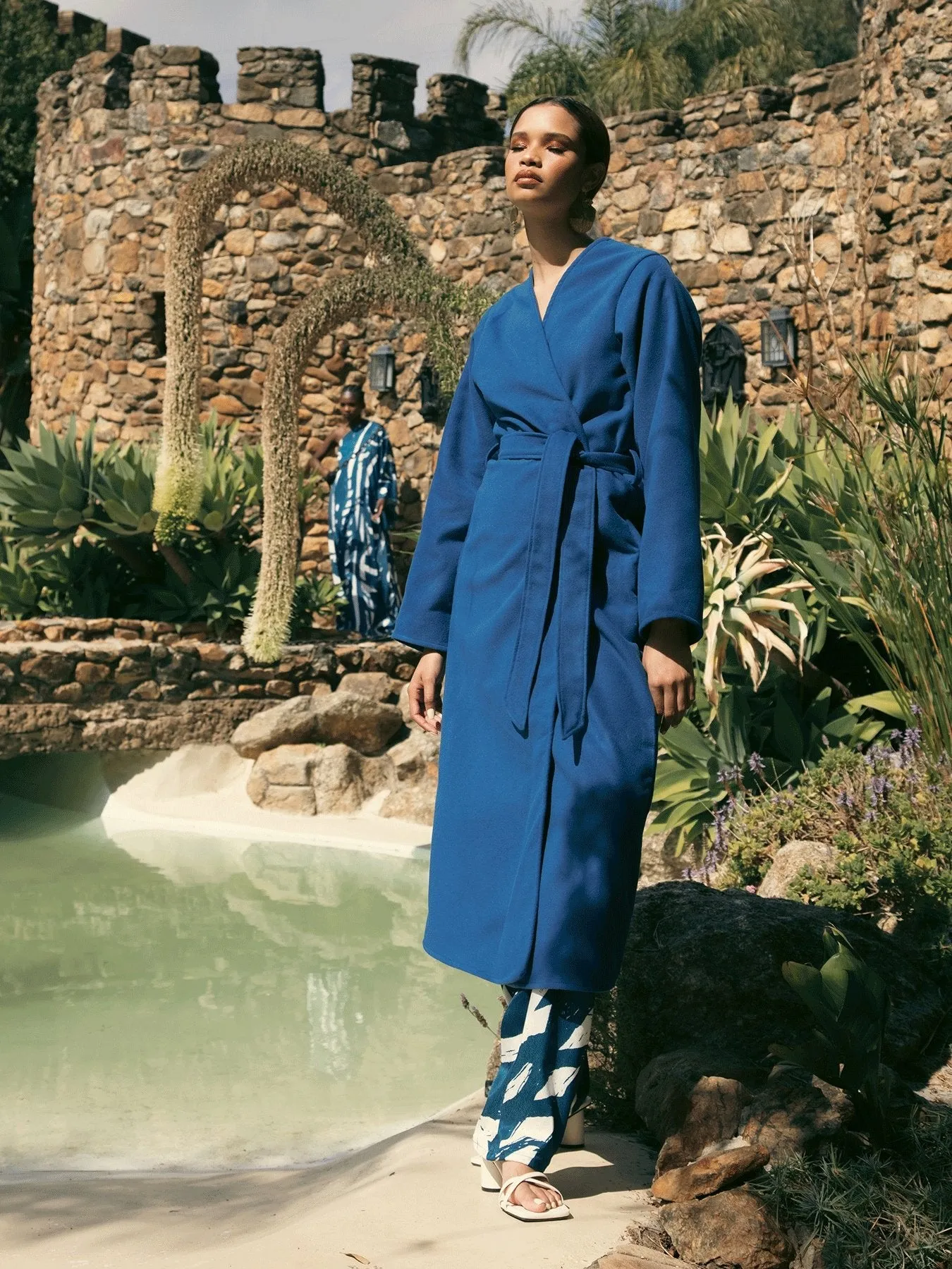 Lasai Coat - Solid Blu sold by Diarrablu product image thumbnail 4