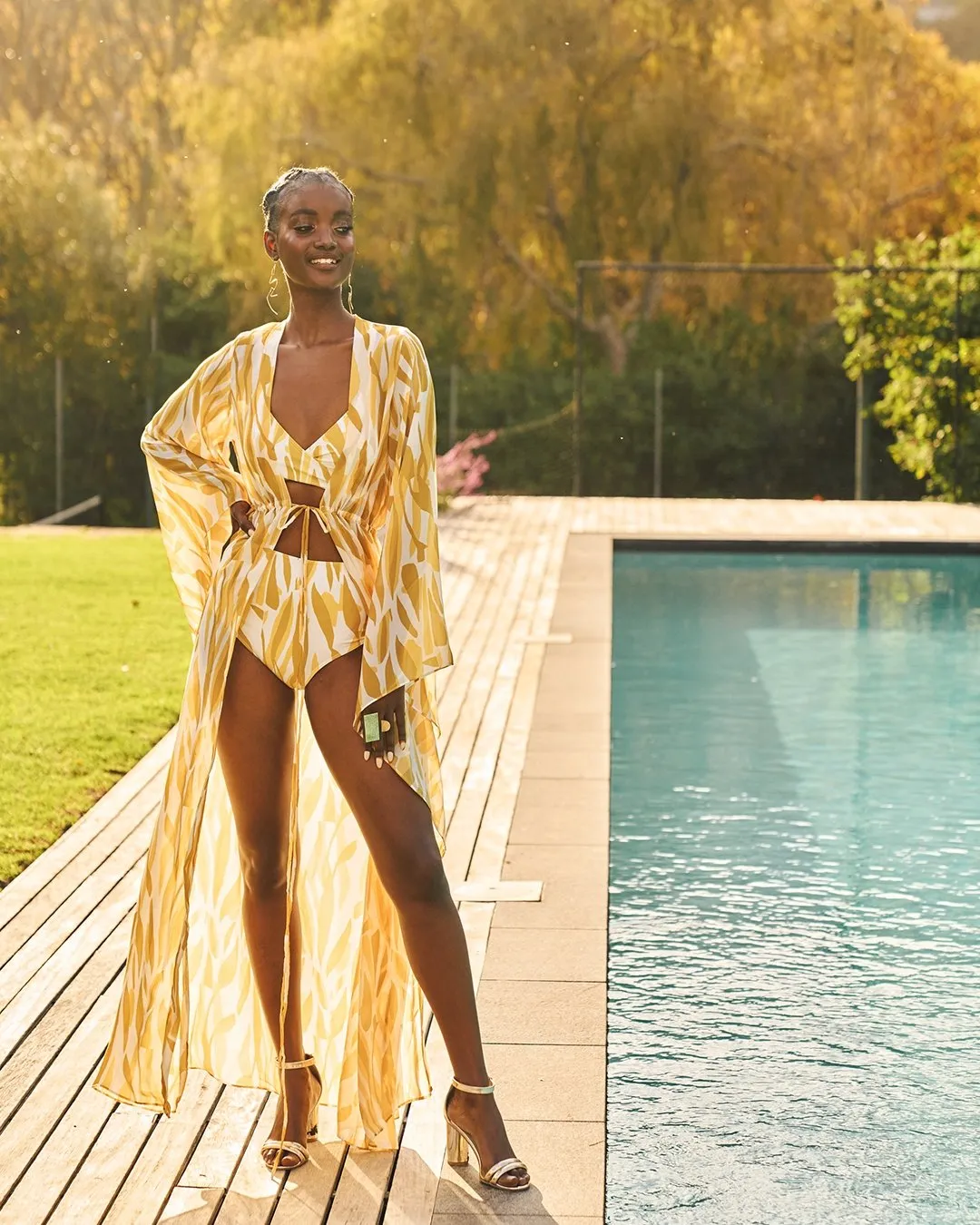 Idya Swimsuit - Jardin Mustard sold by Diarrablu product image thumbnail 5